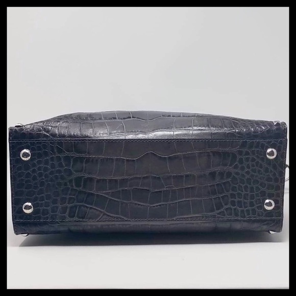 Michael Kors Croc Embossed Studded Hamilton Tote - Picture 6 of 7